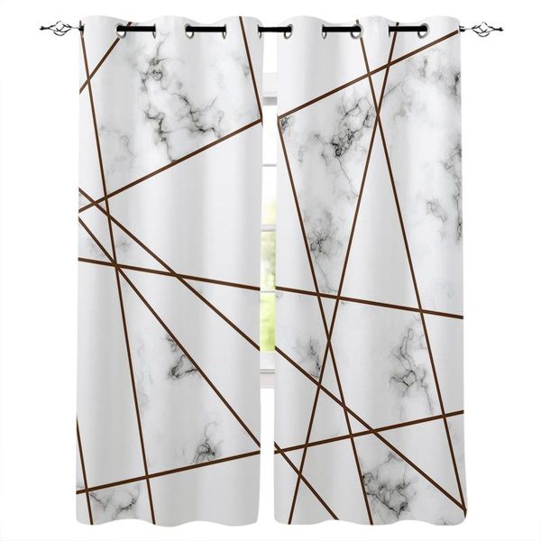 

white marble texture stripes bedroom modern window curtain for living room decoration curtains home textile drapes &