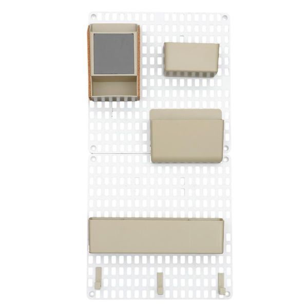 

hooks & rails 1 set pegboard organizer hanging board wall storage rack holder