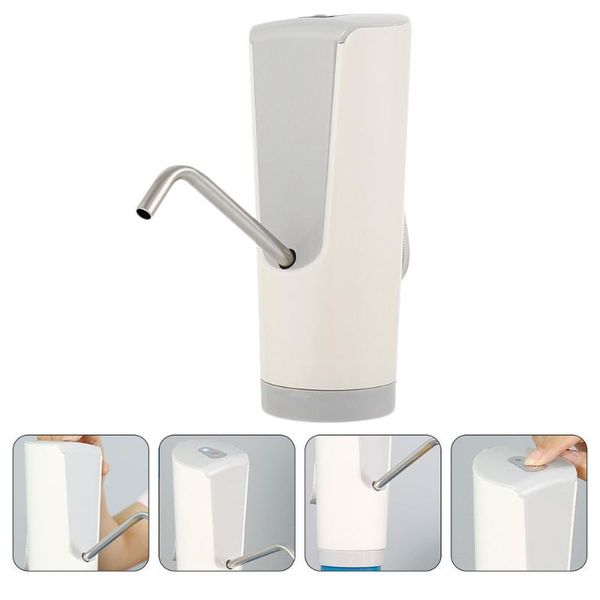 

air pumps & accessories 1pc rechargeable barrelled water pump pressing dispenser(white)