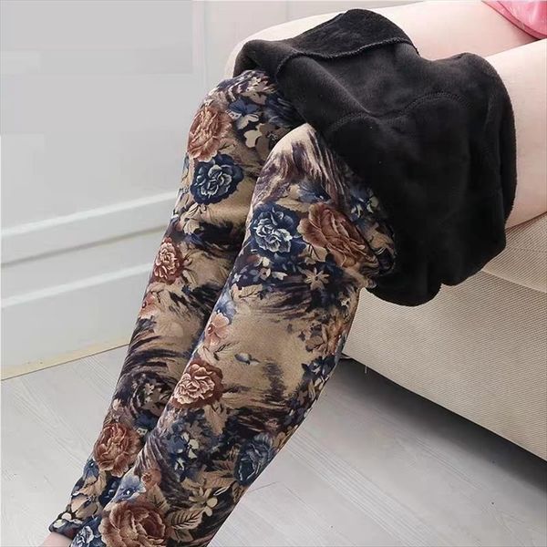 

young girl winter pants velvet legging clothes students warm, Blue