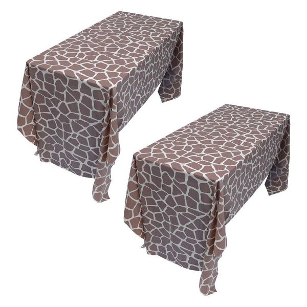 

table cloth 2pcs home party tablecloth birthday decor animal grain waterproof covers