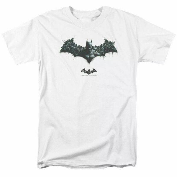 

batman bat of enimies t shirt licensed comic book tee white, White;black