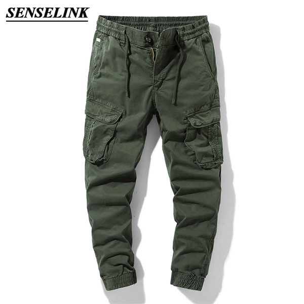Summer Army Green Jogger Men Cargo Pants Outdoor Tactical Casual Loose Classic Multi-Pocket Big Size 210715