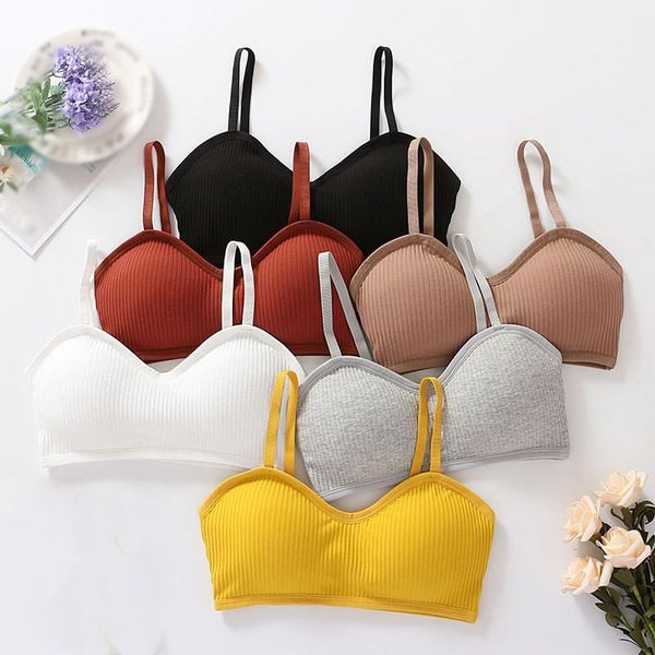 

love spring underwear tube lady french candy color camisole female beauty back strap wrapped chest anti-light thread bustiers & cor, Black;white