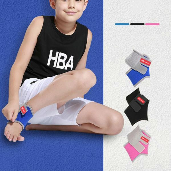 

ankle support 2pcs kids strap elastic bandage brace joint foot protector band wrap children sports cycling guard students, Blue;black