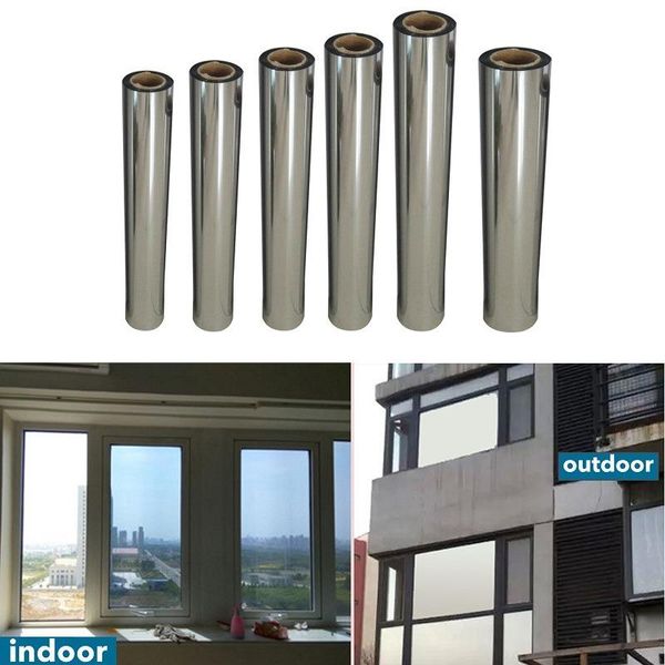

window stickers mirror privacy film one way vision solar heat control anti for home office