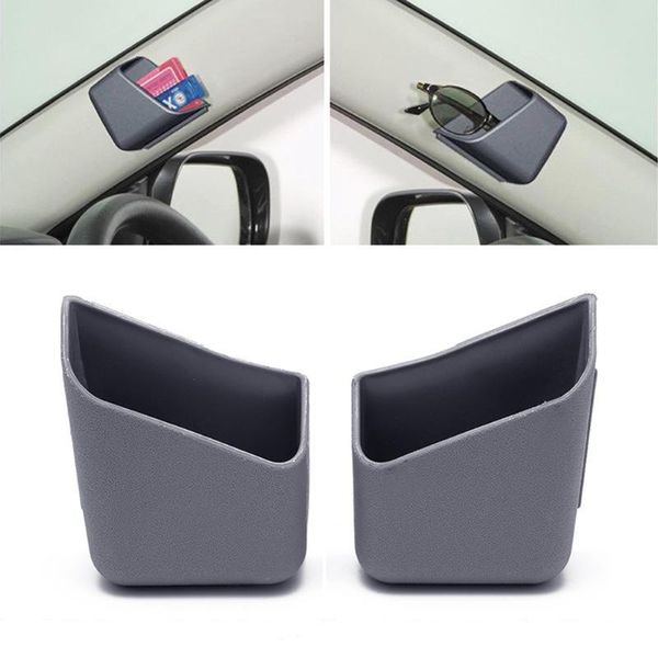 

car organizer universal storage box rubber + double-sided adhesive tape accessories beige auto