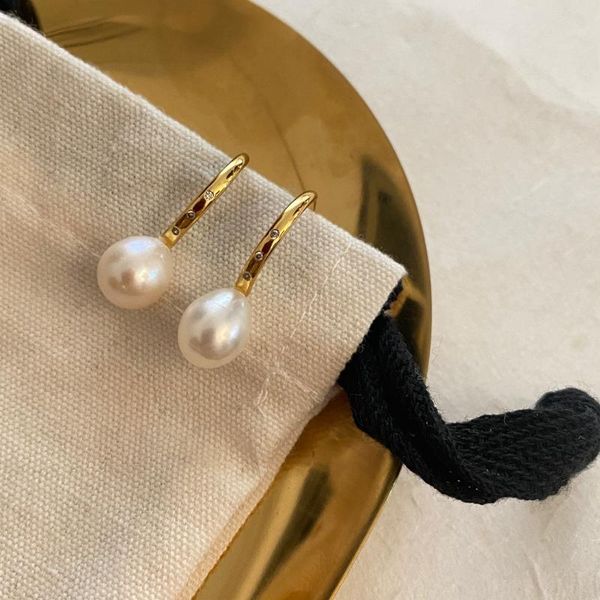 

dangle & chandelier female baroque pearl earrings temperament french, Silver