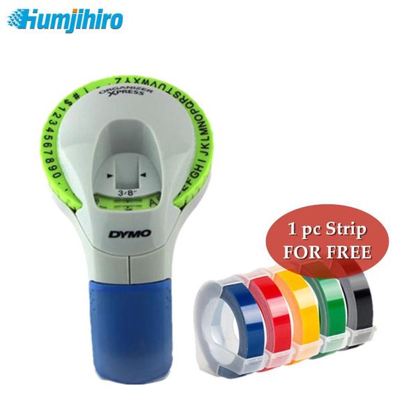 

copiers 1pcs/set mini manual printer label embossing typewriter bar code machine portable labeling with decorative tape