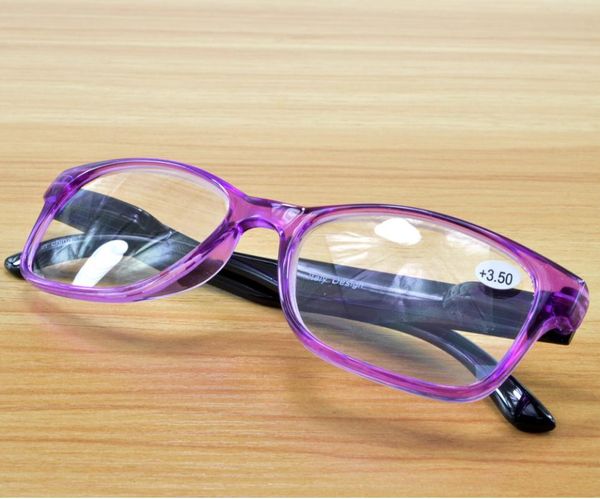 

sunglasses rectangular blu light blocking reading glasses super with pu case america brand women ladies ultralight +0.75~+4.0, White;black