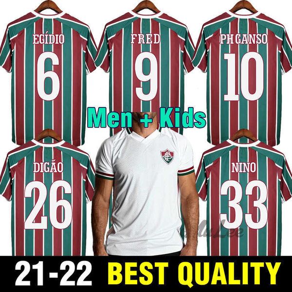 

2021 2022 fluminense soccer jerseys nene fred ph ganso marcos paulo football jersey nino calegari miguel kayky sports wear camisa de, Black