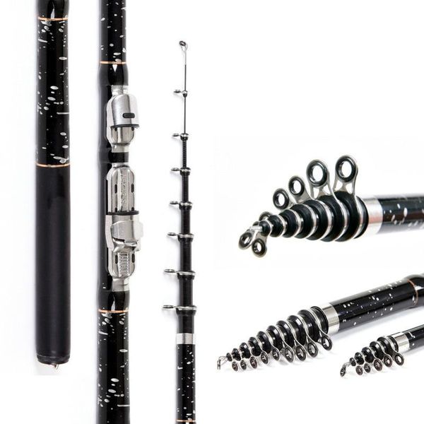 

boat fishing rods superhard carbon rod portable spinning pole sea rock 1.8/2.1/2.4/2.7/3.0/3.6m