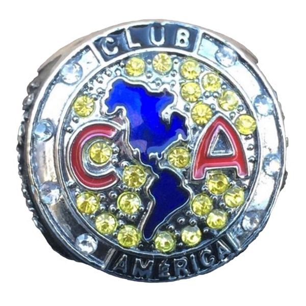 

club america 100 aÃ±os de grandeza centenario aguilas cf championship ring trophy prize size 11, Silver