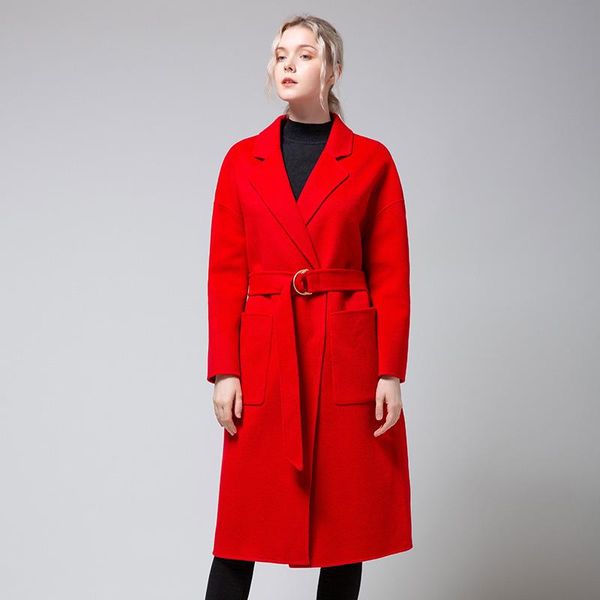 

women's wool & blends 2021 autumn and winter fashion coat, Black