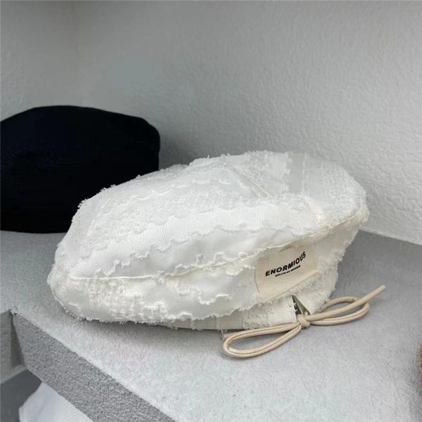 

berets 202105-jhmy spring summer fairy style tassels lady beret hat women leisure painter, Blue;gray