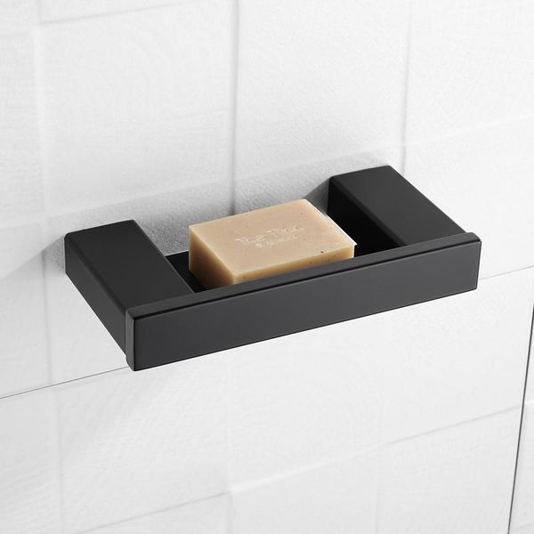 

soap dish black metal stainless steel square with holder dishes