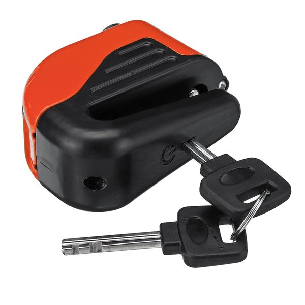 

100db motorcycle anti-theft disc brake lock metal bike scooter wheel alarm 2 key