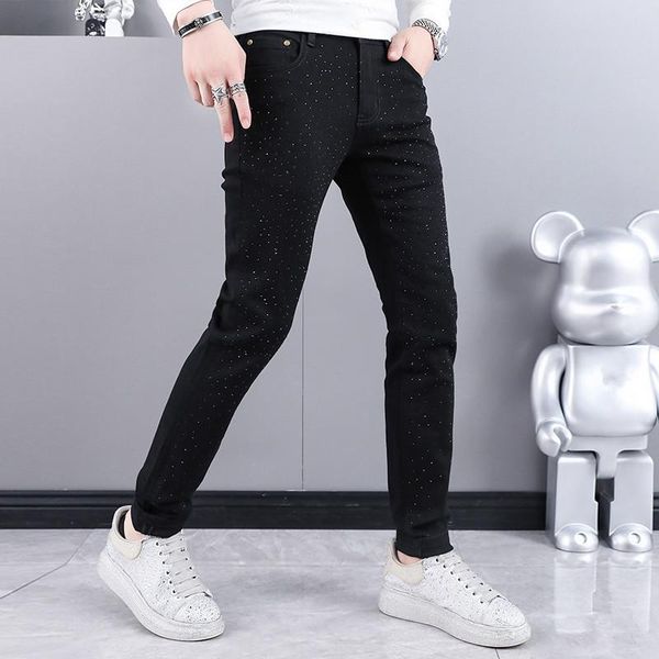 

men's jeans sq10293 fashion 2021 runway luxury european design party style clothing, Blue