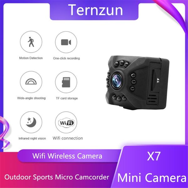 

cameras 1080p hd wifi mini camera infrared night vision wide-angle shooting motion detection micro camcorder for home outdoors sports