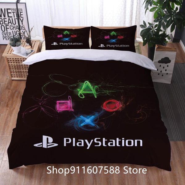 

bedding sets video game bed gamer comforter quilt cover gaming themed for boys bedroom decor set home textile