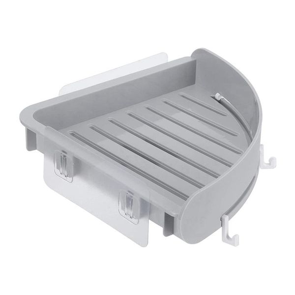 

kitchen storage & organization bathroom shelf organizer corner holder plastic rack suction cup shower wall