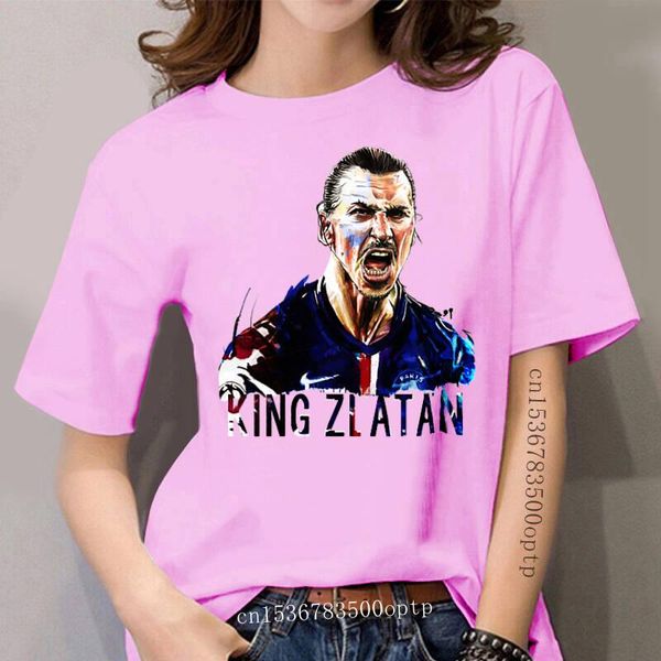 

women's t-shirt phiking designer t shirt summer zlatan ibrahimovic printed women short sleeve 100% cotton o neck fashion, White