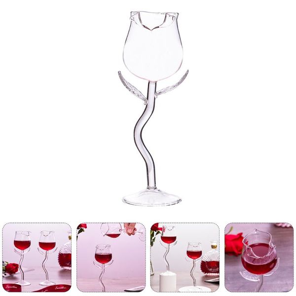 

mugs 1pc rose flower red glasses creative party wedding festival