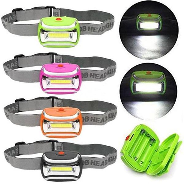 

head lamps mini 3 modes waterproof cob led outdoors headlight headlamp light lamp torch lanterna with headband,use
