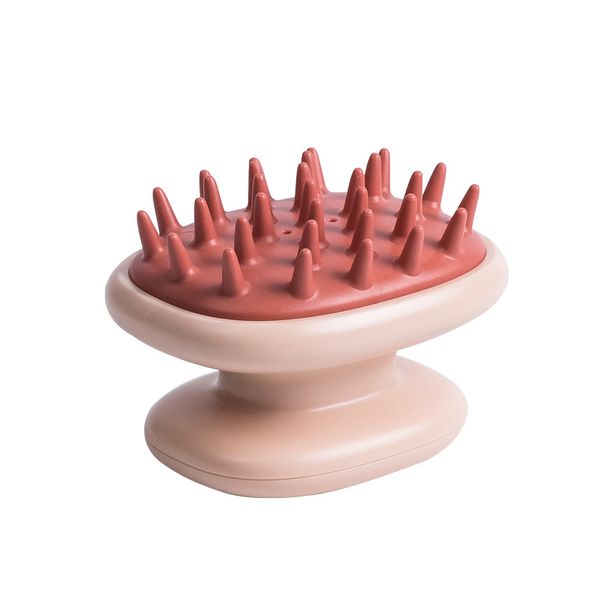 

handheld abs scalp shampoo massage brush washing shower air cushion hair comb mini head meridian massage comb 30 pcs, Silver