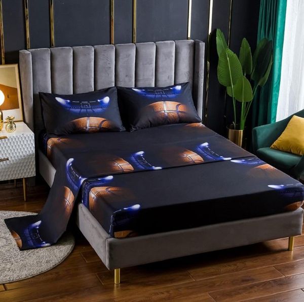 

bedding sets sports basketball football quilt cover pillow case 3d printing single double large