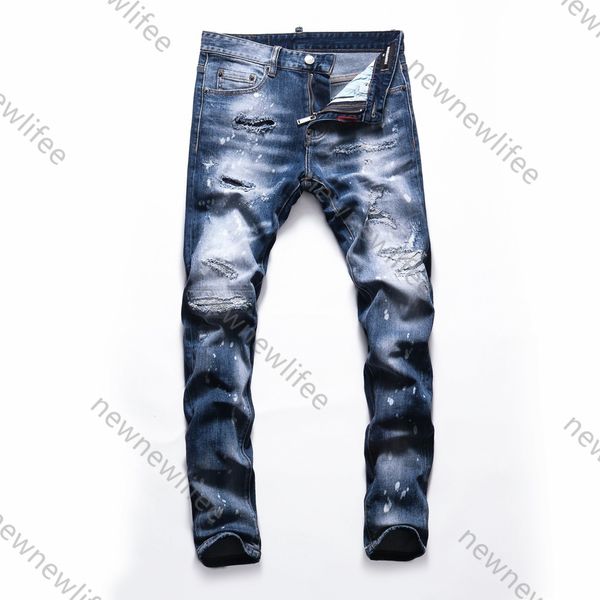 

2021ss designer jeans ainfor balm men's slim-fit ripped pants great quality man designers clothes spring plus size mens jeans 3wyi, Blue