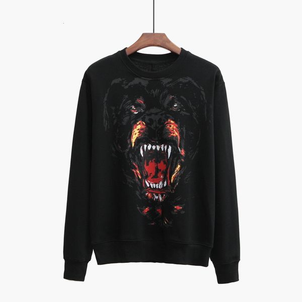 

hoodie autumn fashion arrival rottweiler dog print sweatshirts jumper for men women black color designer tee cotton