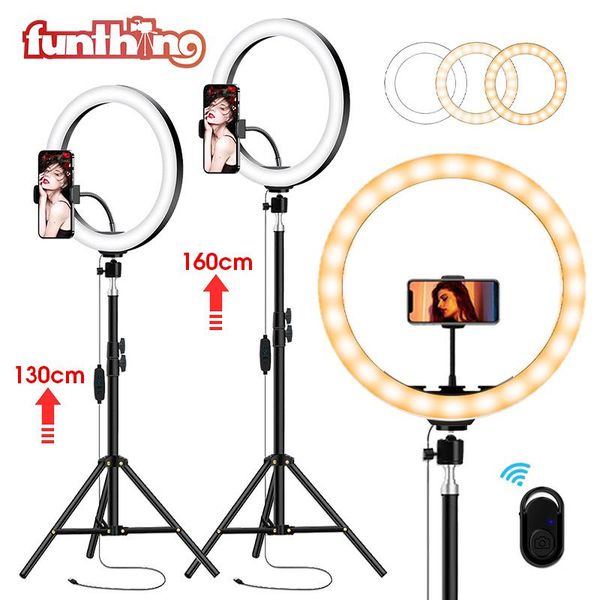 

10inch ring light with tripod stand pographic film led amp po studio camera lamp for makeup youtube fill flash heads