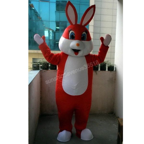 Хэллоуин красный кролик талисман талисмана высочайшего качества мультипликационная тема персонаж карнавал унисекс взрослый размер рождественский день рождения.