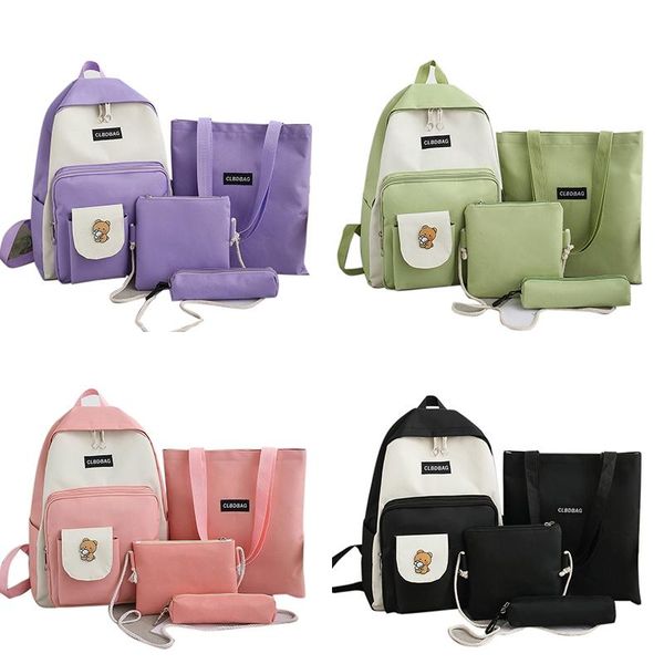 

four-piece backpack korean harajuku mori high school student bag college bags