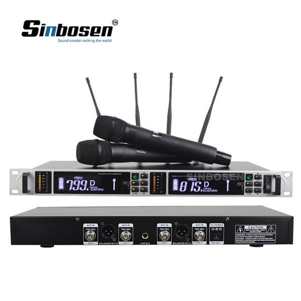 

sinbosen 300m long distance 2 channel uhf wireless microphone microphones