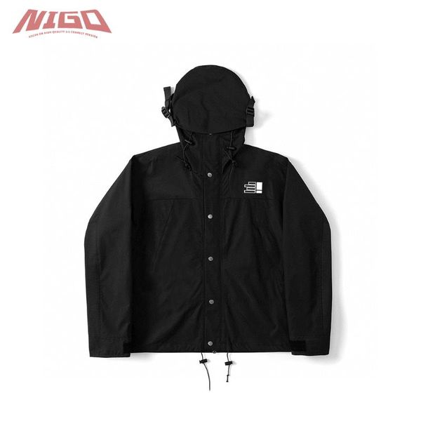 

men's leather & faux nigo 21ss classic jackets #nigo7123, Black