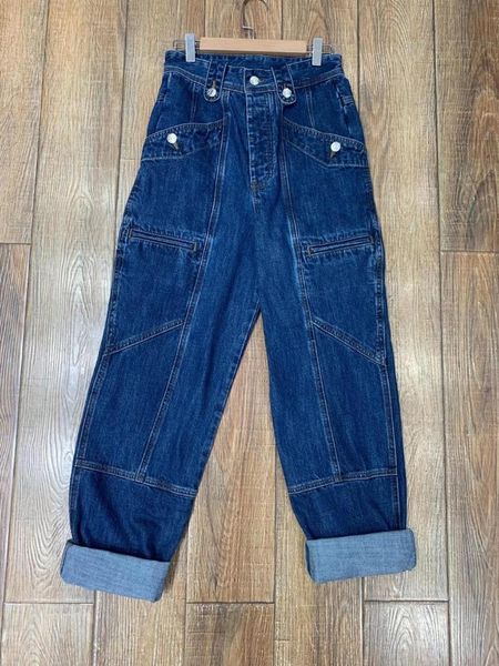 

high waist women jeans casual wild fashion lady denim pants women's, Blue
