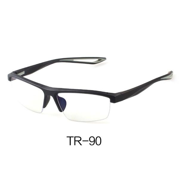 

fashion sunglasses frames evove sport eyeglasses men ultralight glasses male for prescription optical spectacles semi rimless eyewear, Black
