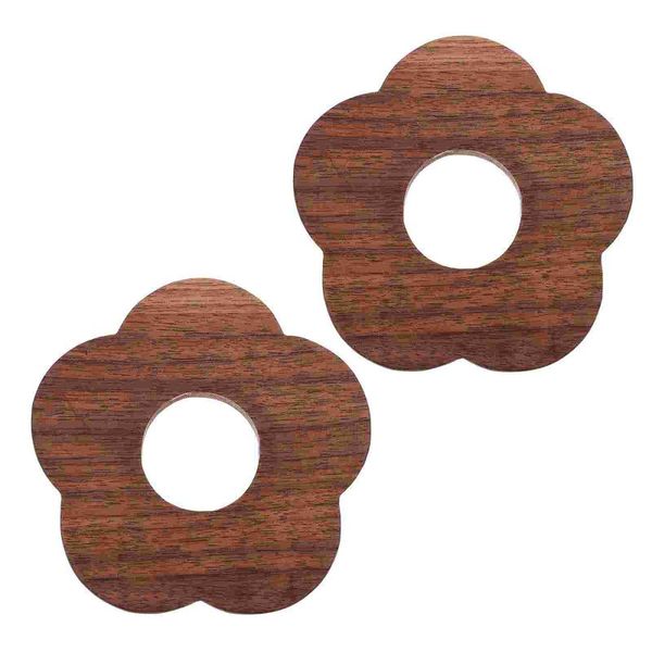 

mats & pads 2pcs household wooden place anti-scalding cup (assorted color)