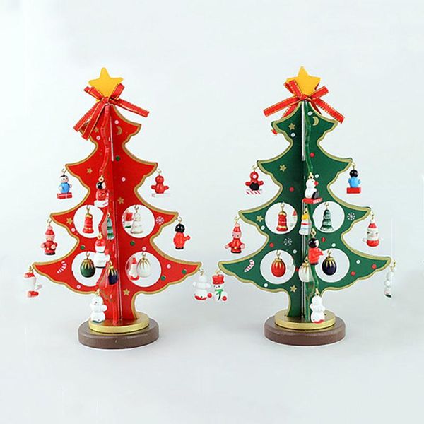 

christmas decorations home decor artificial wooden tree simulation plants tabledecoration mini year gifts