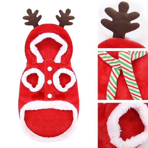 

cat costumes 1 set christmas pet costume garment warm scarf clothing for dog