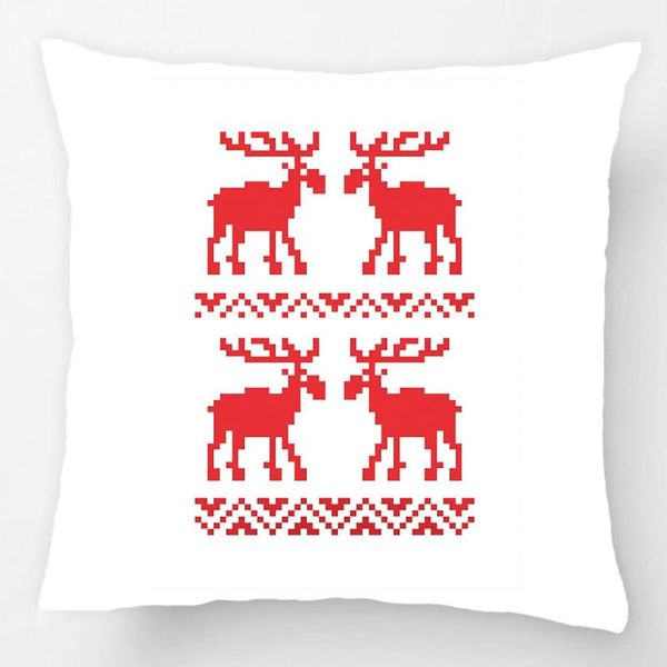

ugly christmas sweater qr code happy year throw pillow case decorative cushion cover pillowcase customize gift for sofa seat cushion/decorat