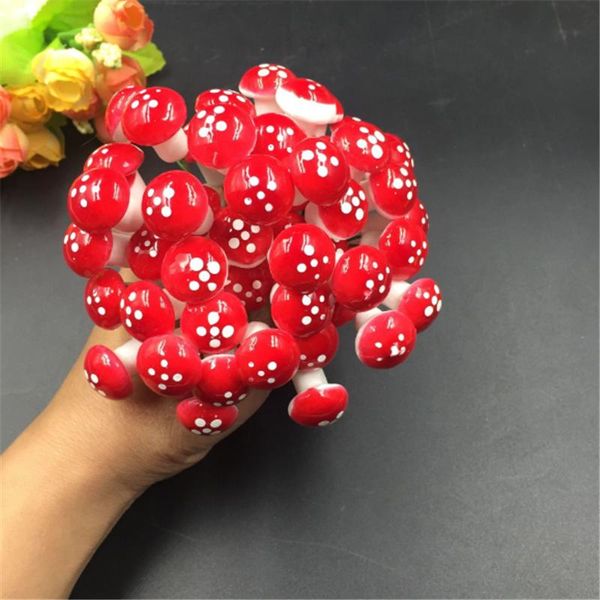 

decorative objects & figurines 10pcs 2cm artificial mini mushroom miniatures fairy garden moss terrarium resin crafts decorations stakes cra