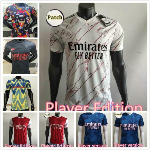 

player version 2021 pepe soccer jersey home away david luiz 20 21 odegaard saka nicolas tierney henry willian maitland niles football shirt, Black;yellow