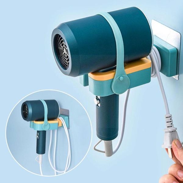 

hooks & rails hair dryer rack wall bathroom punching toilet bracket storage r2e2