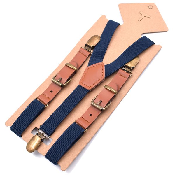 

women suspenders 2.0*115cm casual suspenders belt y-back shape trousers belt leather suspenders 9 colors elastic braces, Black;white