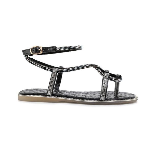 

open toe water crystal gladiator knee high white black ankle strap summer sandals women casual shoes