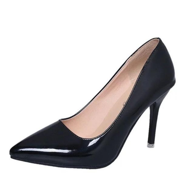 

brand shoes woman high heels women pumps stilettos for black 8cm pu leather wedding b-0051 dress