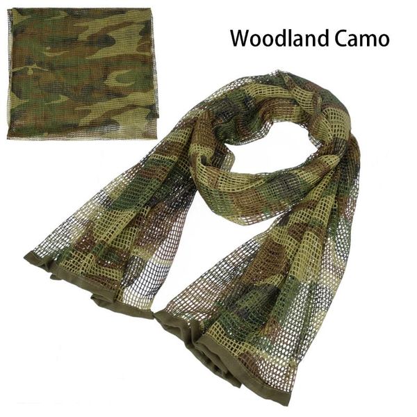 

190*90 military camouflage tactical mesh breathbale scarf sniper face veil scarves for camo hunting cycling neckerchief caps & masks, Black